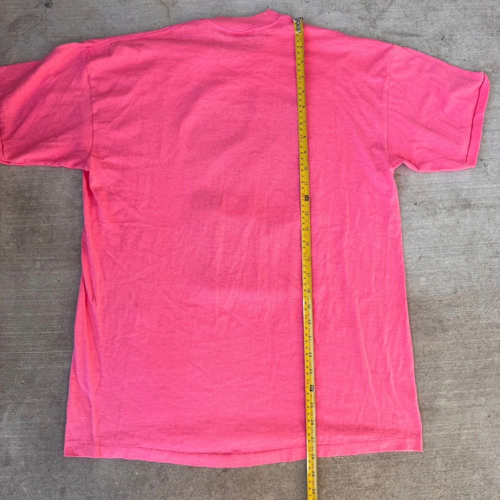 Vintage 80s Signal Wild Water Rapids Virginia Beach Pink Gorilla T-Shirt Mens XL - Picture 5 of 7